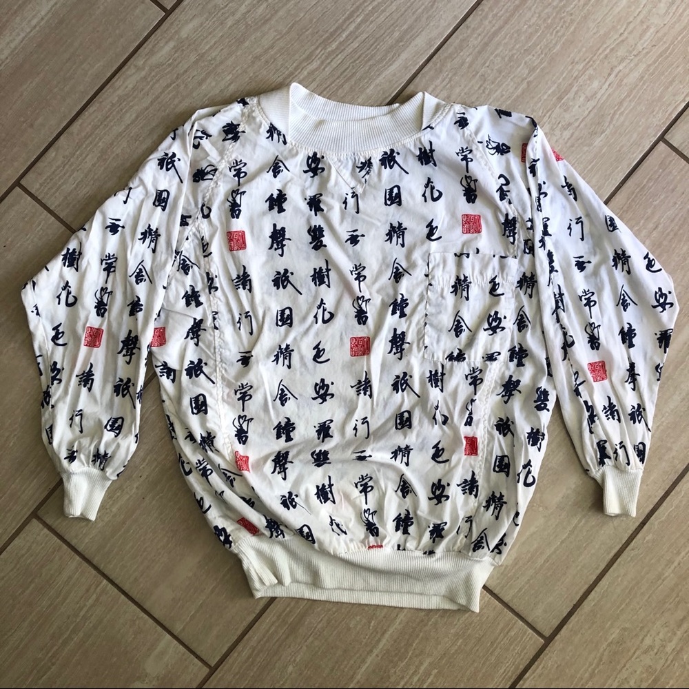 vintage silhouettes thin cotton crewneck jacket